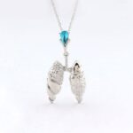Lungs Necklace with Crystal 4